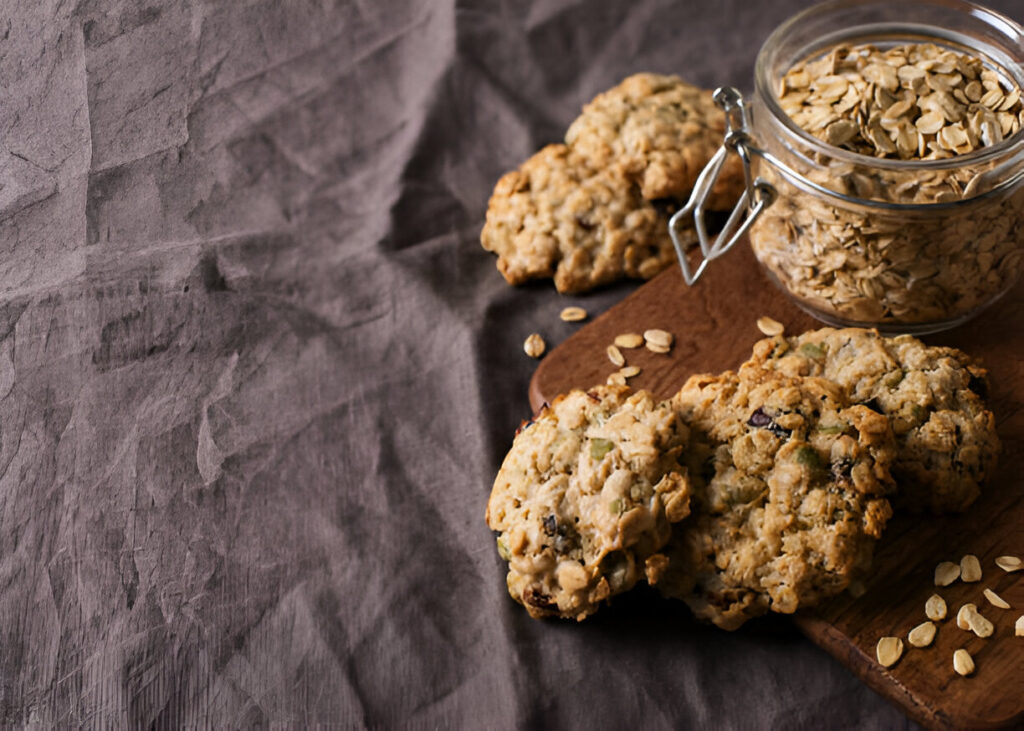 Nutty Oatmeal Raisin Cookies